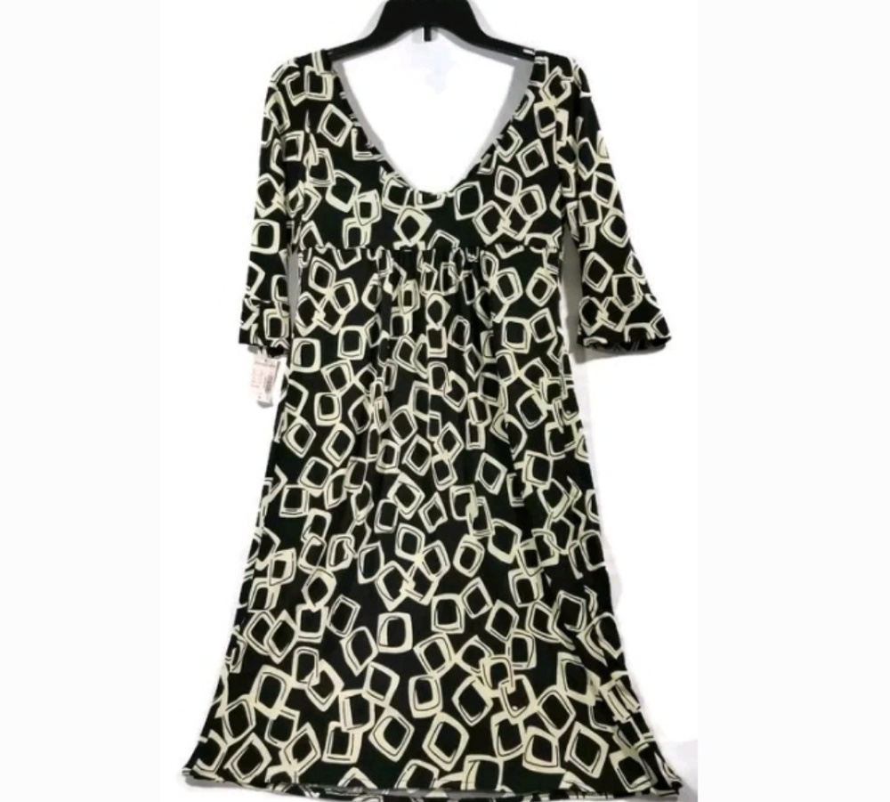 Dressbarn Womens Knee Length Dress 3/4 Sleeve